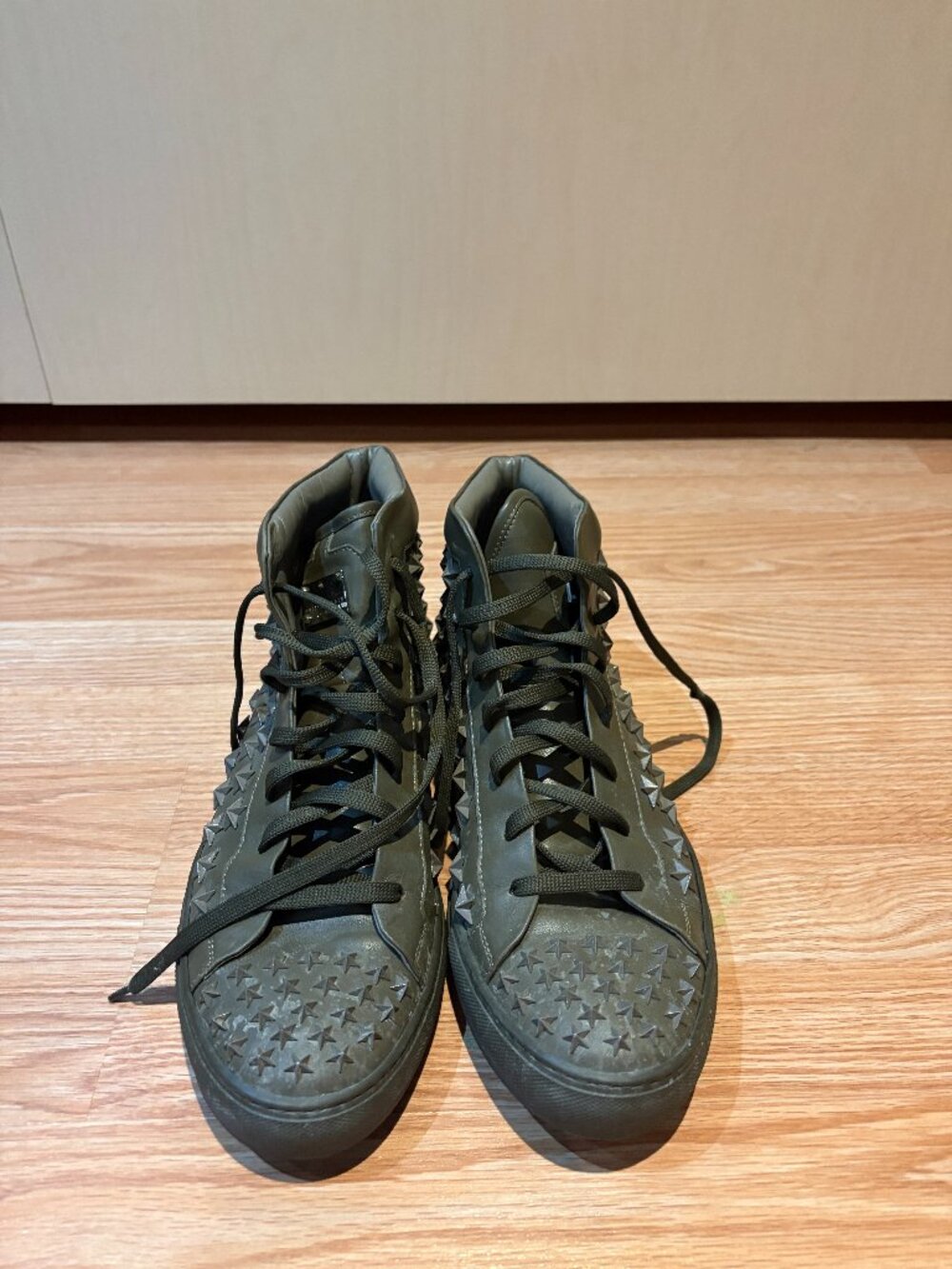 Black Star High-Top Sneakers